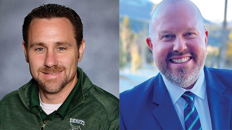Joshua Phipps, left, and Shawn Brown were hired as assistant superintendents for the 2024-2025 school year for the De Soto School District.